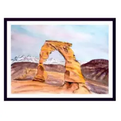 Delicate Arch Arches National Park Painting Art Print Decor Poster Nature Desert Art Wall Decor Holiday Gift For All Erica Prasad