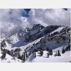 Devil's Castle At Alta Ski Area I Photographic Glee Print On Metallic Glossy Photographic Paper