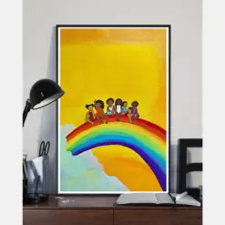 Diversity Art Colorful Rainbow Canvas Prints Vintage Wall Art Gifts Vintage Home Wall Decor Canvas