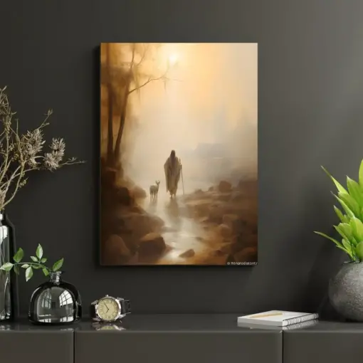 Divine Compassion Jesus Embracing The Lost - Parable Of The Lost Sheep In A Art