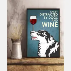 Dog Border Collie Easily Distracted By Dogs And Wine