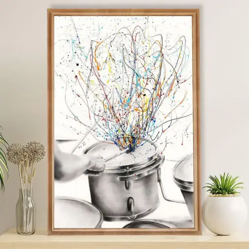 Drumming Poster Drum Art Painting | Wall Art Gift For Drummers