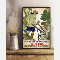 Farmer Hardwork Poster Vintage Room Home Decor Wall Art Gifts Idea