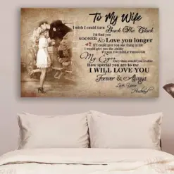 Firefighter Canvas And Poster Husband To Wife I Wish I Could Turn Wall Decor