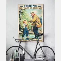 Fishing Add Years To Your Life Canvas Prints Grandpa And Grandson Vintage Wall Art Gifts Vintage Home Wall Decor Canvas