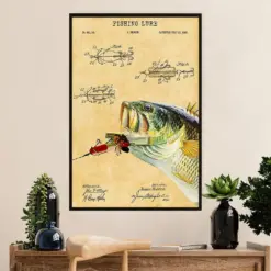 Fishing Poster Room Wall Art Prints | Fishing Lure | Vintage Gift For Fisherman