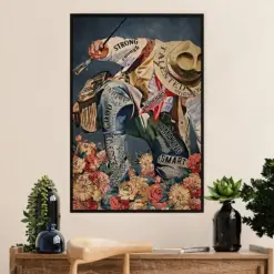 Fishing Poster Room Wall Art Prints | Strong Smart Fisherman | Vintage Gift For Fisherman