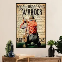 Fishing Poster Room Wall Art Prints | Wanderer | Vintage Gift For Fisherman