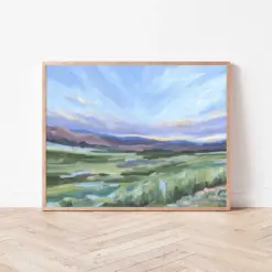 Front Range Art Print - Denver Wall Art Colorado Painting Mountain Art Print Denver Wall Decor Colorado Landscape Art Mountain Art