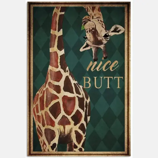Funny Giraffe Nice Butt Vertical