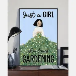 Gardener Garden Loves Canvas Prints Just A Girl Who Loves Gardening Vintage Wall Art Gifts Vintage Home Wall Decor Canvas