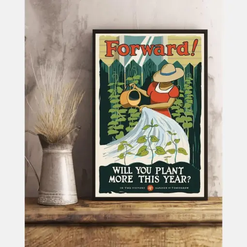 Gardener Garden Loves Poster Will You Plant More This Year Vintage Gardening Room Home Decor Wall Art Gifts Idea