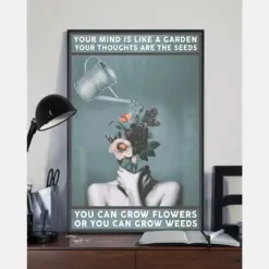 Gardening Canvas Prints Your Mind Is Like A Garden Vintage Wall Art Gifts Vintage Home Wall Decor Canvas