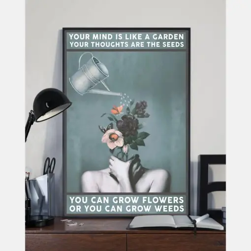 Gardening Canvas Prints Your Mind Is Like A Garden Vintage Wall Art Gifts Vintage Home Wall Decor Canvas