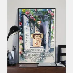 Gardening Girl Gardener Canvas Prints There Was A Girl Who Loved Her Garden Vintage Wall Art Gifts Vintage Home Wall Decor Canvas