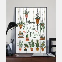 Gardening Home Is Where My Plants Are Canvas Prints Gardener Wall Art Gifts Vintage Home Wall Decor Canvas