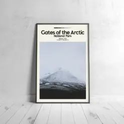 Gates Of The Arctic Poster - Oil Painting Technique | Usa National Park Wall Art | & Printed Travel Prints | Animalistic Home Decor