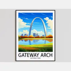 Gateway Arch Travel Poster Gateway Arch Print National Park Art Print Gateway Arch Gift Gateway Arch Wall Art Gateway Arch Artwork