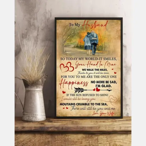 Gift For Husband - We Walk The Miles Vertical Canvas And Poster - Valentine Gift | Wall Decor