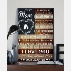 Gift Proud Veteran Mom To My Mom Poster Vintage Room Home Decor Wall Art Gifts Idea