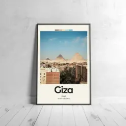 Gina City Poster - Oil Painting Technique | African Wall Art | & Printed Travel Prints | Animalistic Home Decor