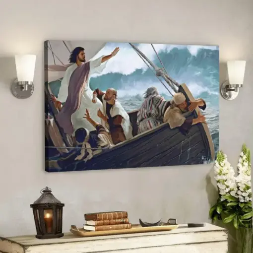 God Canvas 34 - Jesus Canvas - Christian Gift - Jesus Canvas Painting - Jesus Canvas Art - Bible Verse Canvas Wall Art - Scripture Canvas