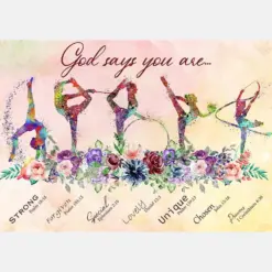 God Says You Are Strong Forgiven Special Lovely Gymnastics Girls