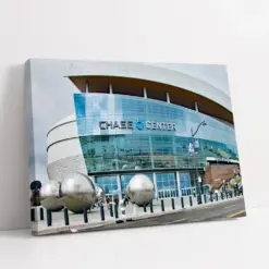 Golden State Warriors Wall Art | Chase Center Canvas | Basketball Stadium Poster | Nba Wall Art | Sport Fan Home Art | Living Room Wall Art