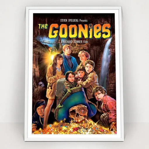 Goonies Movie Poster Classic Vintage Print Satin Home Decor Wall Art Prints