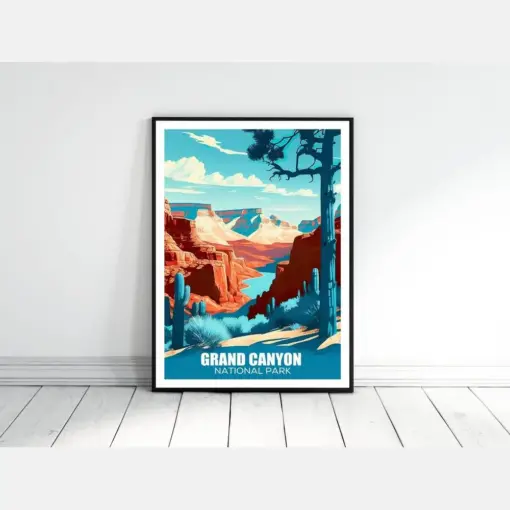 Grand Canyon National Park Print National Park Grand Canyon Poster Arizona Artwork National Park Print Wedding Gift Hang Ready