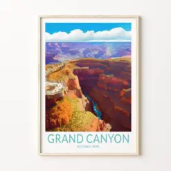 Grand Canyon Travel Print Grand Canyon Poster Print National Parks Wall Art National Parks Poster National Parks Travel