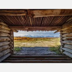 Grand Ten National Park Barn - Photography Fall Nature Landscapes Acrylic And Metal Prints Canvas Prints Paper Prints