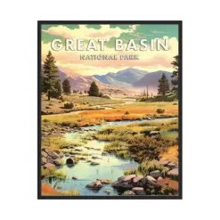 Great Basin National Park Poster Art Print Retro National Park Gifts