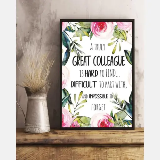 Great Colleague Is Hard To Find Flower Canvas Prints Vintage Wall Art Gifts Vintage Home Wall Decor Canvas