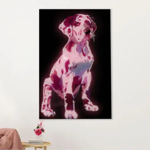 Great Dane Canvas Prints | Dog Painting Art | Wall Art Gift For Great Dane Puppies Lover