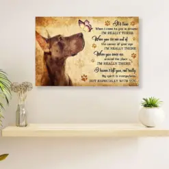 Great Dane Memorial Passed Away Dog Canvas Wall Art Prints | Home Décor Gift For Great Dane Puppies Lover