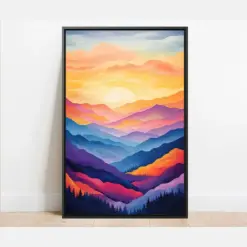 Great Smoky Mountains Artwork Prints Framed Prints Framed Canvas National Park Posters The Smokies Artwork Tennessee Art Print Dolly