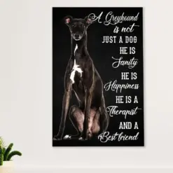 Greyhound Dog Canvas Prints | Dog Best Friend | Wall Art Gift For Greyhound Puppies Lover
