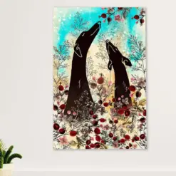 Greyhound Dog Canvas Prints | Dog Loves | Wall Art Gift For Greyhound Puppies Lover