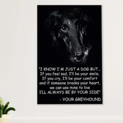 Greyhound Dog Canvas Prints | From Dog To Mom Dad | Wall Art Gift For Greyhound Puppies Lover