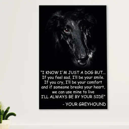 Greyhound Dog Canvas Prints | From Dog To Mom Dad | Wall Art Gift For Greyhound Puppies Lover