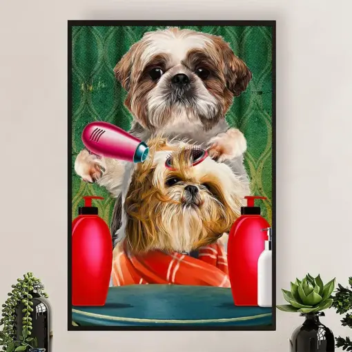 Hairdresser Poster Dog Hairdresser | Wall Art Gift For Hairstylists