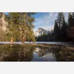 Half Dome Reflections | Yosemite National Park Fine Art Print Artist Signed | American West Series | Yosemite National Park