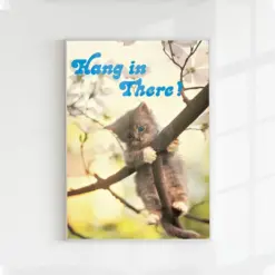 Hang In There Cat Poster Little Kitten Hang In There Cat Poster Wall Decoration Office Poster Classroom Poster