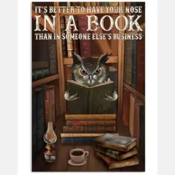 Have Your Nose In A Book Owl