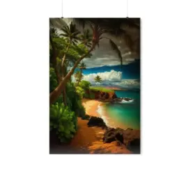 Hawaii Print Maui Hawaii Art Hawaii Beach Ocean Scene Tropical Prints Hawaii Poster Beach Prints Ocean Art Framed Prints