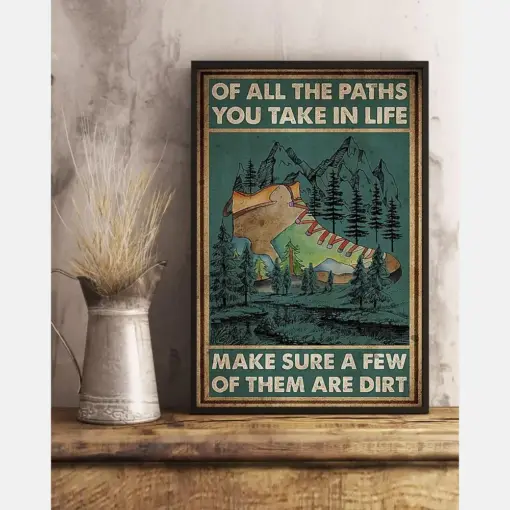 Hiking Camping Canvas Prints Of All The Paths You Take In Life Vintage Wall Art Gifts Vintage Home Wall Decor Canvas