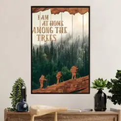 Hiking Poster Prints | I Am At Home | Wall Art Gift For Hiker