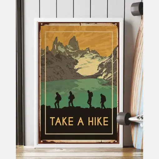 Hiking Take A Hike Canvas Prints Vintage Wall Art Gifts Vintage Home Wall Decor Canvas