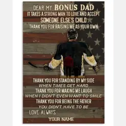 Hockey Dear My Bonus Dad